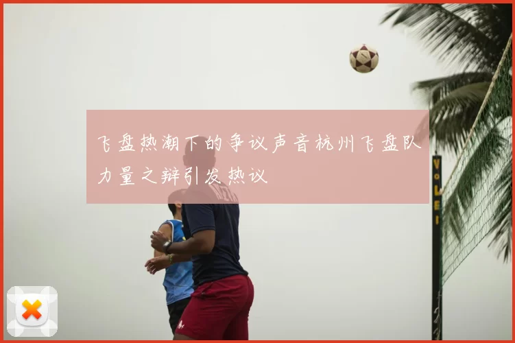 飞盘热潮下的争议声音杭州飞盘队力量之辩引发热议