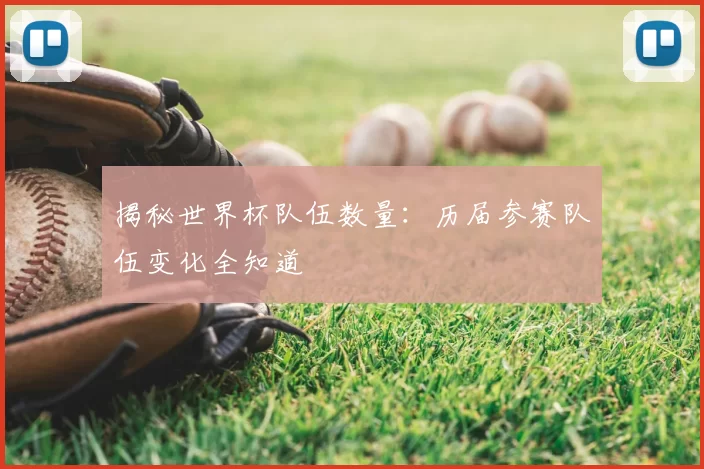 揭秘世界杯队伍数量:历届参赛队伍变化全知道
